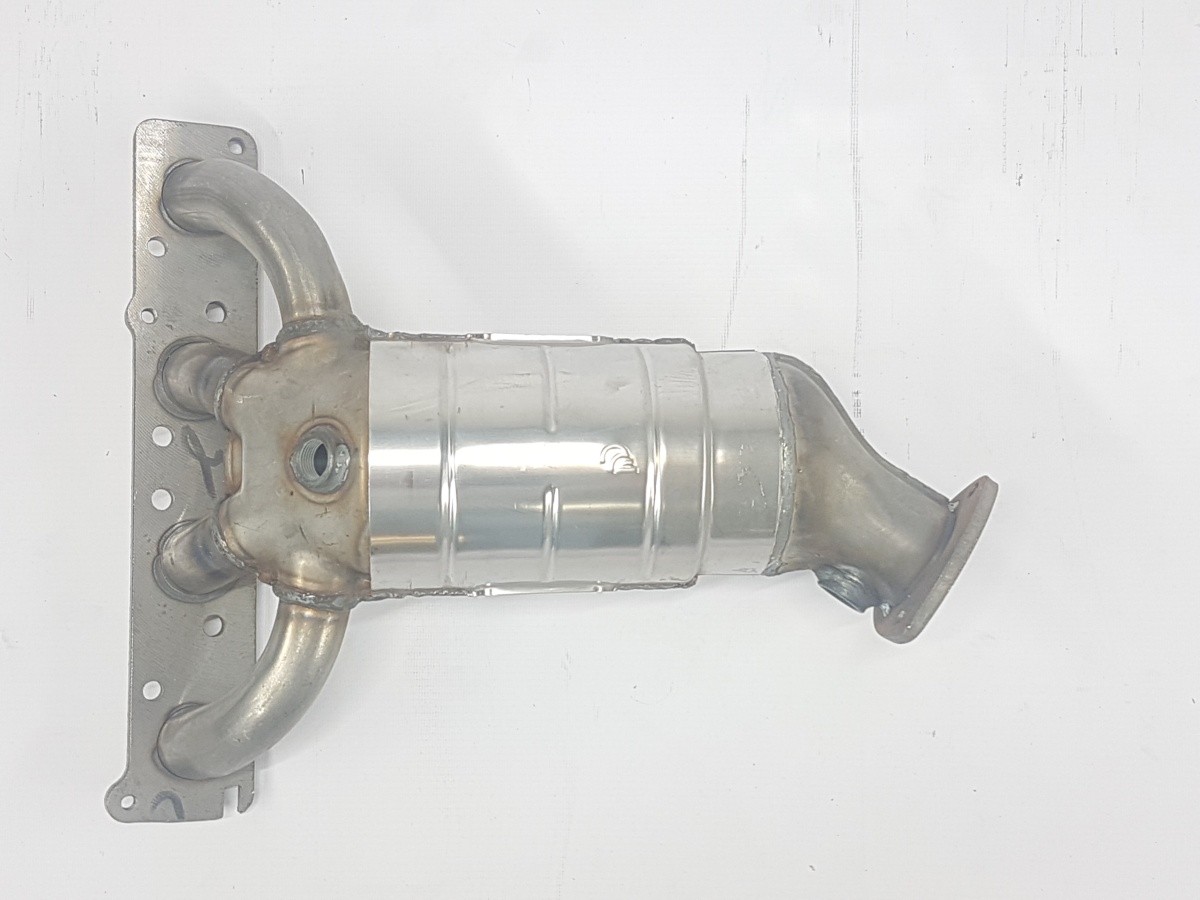 Труба приемная с нейтрализатором 1118 16кл 1,6 i (2 датчика) Агрегат (плоская)