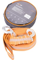 Трос буксировочный 10т 5м LECAR 2 крюка, ширина ленты 50мм,сумка