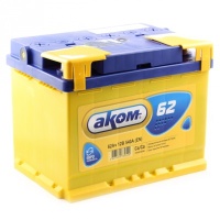 АКБ АКОМ 62 А/ч  обратная полярность