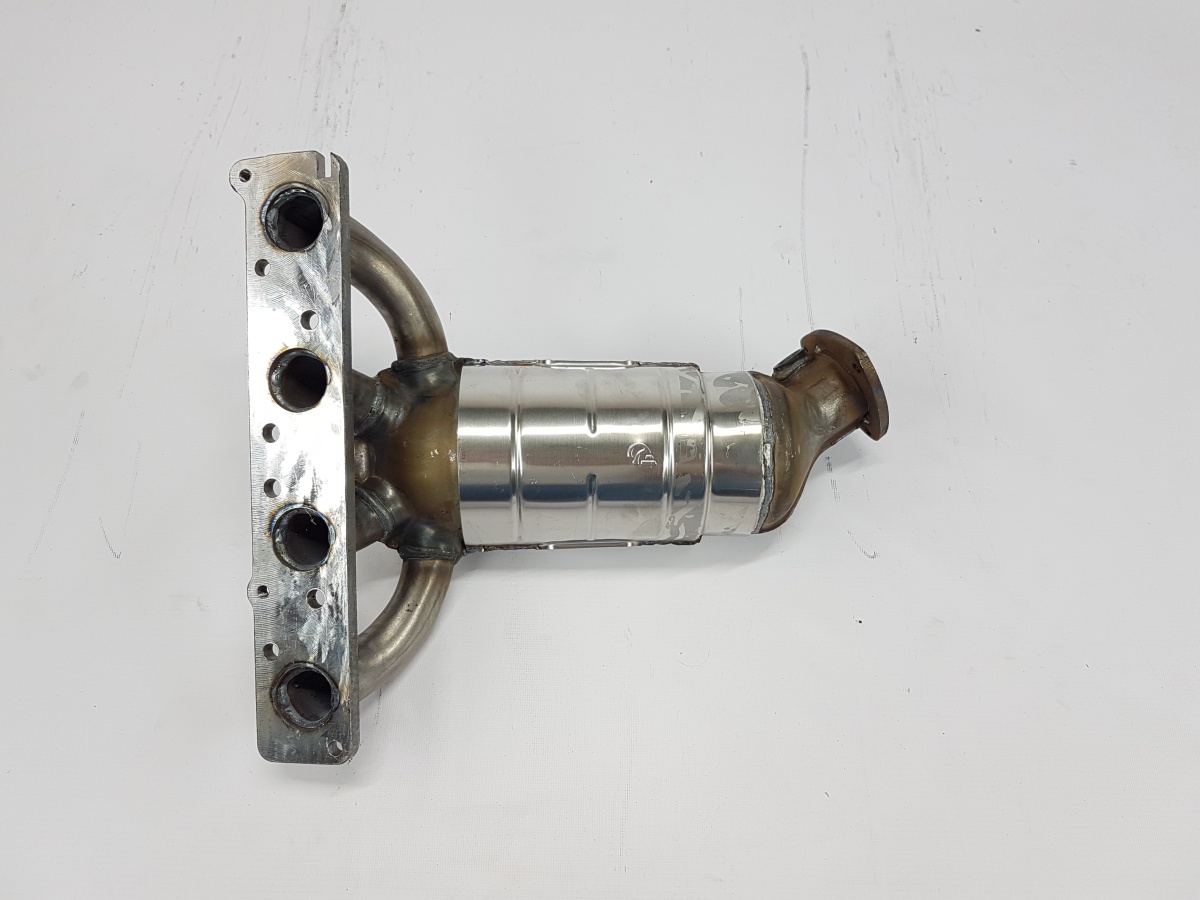 Труба приемная с нейтрализатором 1118 16кл 1,6 i (2 датчика) Агрегат (плоская)