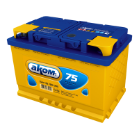 АКБ АКОМ 75 А/ч  обратная полярность