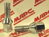 Болт М12 х1,25 х28 колеса хром (литье) (17 ключ)