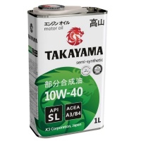 Масло TAKAYAMA Safetec 10W40 Api SL Acea A3/B4 п/синт.1л.(металл)